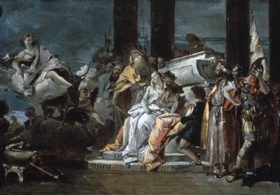 イフィゲニアの犠牲、1735 作： Giovanni Battista Tiepolo
