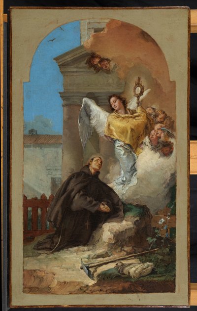 聖パスカルバイロンの聖体拝領のビジョン、1767 作： Giovanni Battista Tiepolo