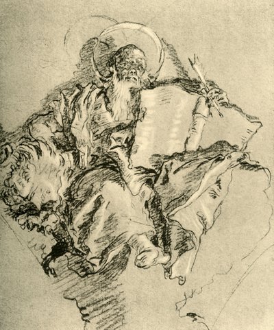 セント。 マーク、1743年、1928年 作： Giovanni Battista Tiepolo