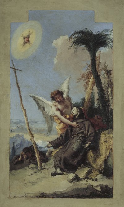 聖フランシスコの非難、1767 作： Giovanni Battista Tiepolo