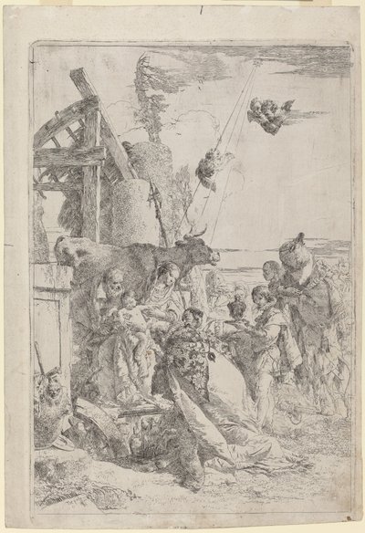 魔術師の崇拝 作： Giovanni Battista Tiepolo