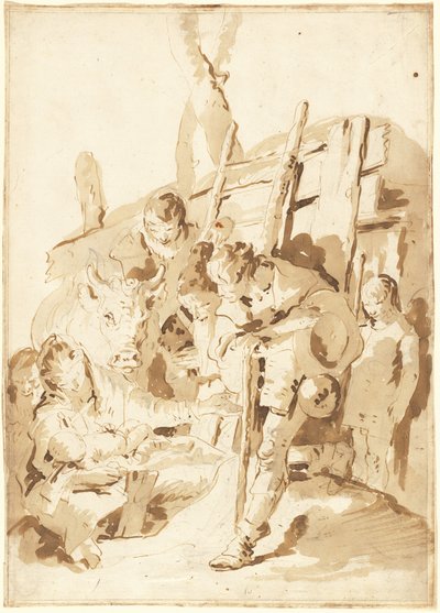 羊飼いの礼拝 作： Giovanni Battista Tiepolo