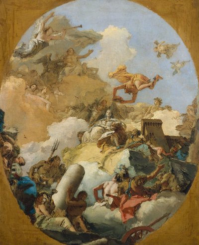 スペイン君主制の神格化、1765年頃 作： Giovanni Battista Tiepolo