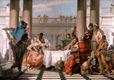 クレオパトラの宴会、1743-1744 作： Giovanni Battista Tiepolo