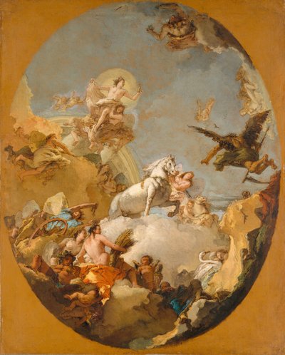 オーロラの戦車、1760年代。 作： Giovanni Battista Tiepolo