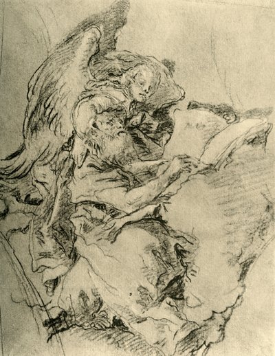 「伝道者マシュー」、1743年、1928年 作： Giovanni Battista Tiepolo