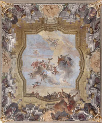 悪魔の堕落、スキピオの物語、1731 作： Giovanni Battista Tiepolo