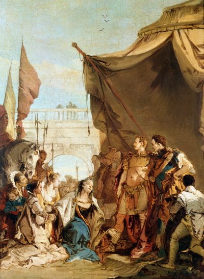 「アレキサンダーの前のダリウスの家族」、紀元前333年、c1745 作： Giovanni Battista Tiepolo