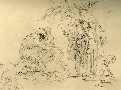 墓の始まり、18世紀半ば、1928年。 作： Giovanni Battista Tiepolo