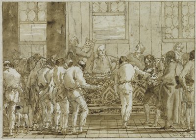 裁判、1790年頃 作： Giovanni Battista Tiepolo