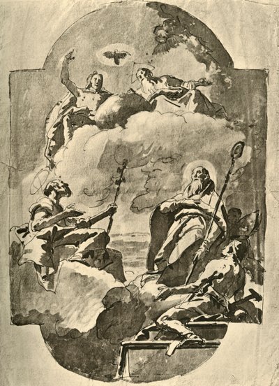 三位一体と聖人、18世紀半ば、1928 作： Giovanni Battista Tiepolo