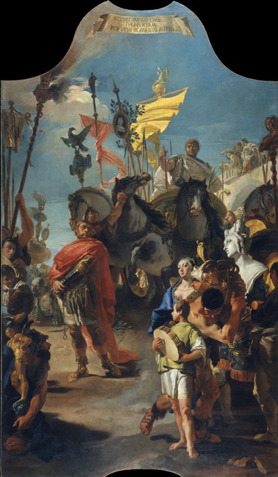 マリウスの勝利、1729 作： Giovanni Battista Tiepolo