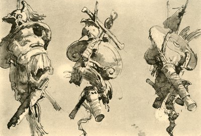 18世紀半ば、1928年の3つのトロフィー 作： Giovanni Battista Tiepolo