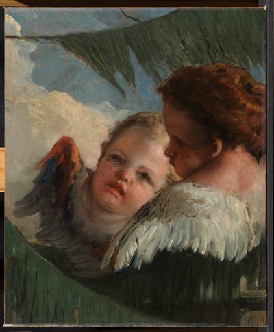 天使の二つの頭 作： Giovanni Battista Tiepolo