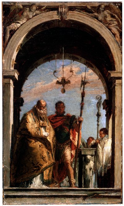二人の聖人、1740年から1745年。 作： Giovanni Battista Tiepolo