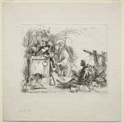 Various Caprices: Death Giving Audience 作： Giovanni Battista Tiepolo