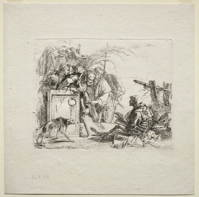 さまざまなカプリス：死を与える聴衆、1785年。 作： Giovanni Battista Tiepolo