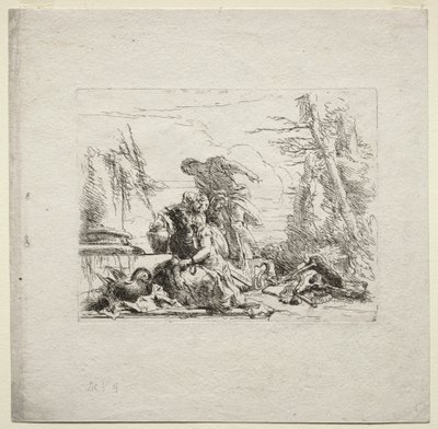 様々な気まぐれ：手錠の女 作： Giovanni Battista Tiepolo