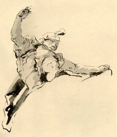 雲の上に立つ戦士、18世紀半ば、1928 作： Giovanni Battista Tiepolo