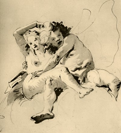 ゼファーとフローラ、1757、1928 作： Giovanni Battista Tiepolo