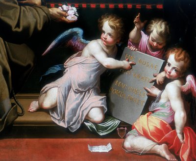 ポルジウンコラの耽溺の譲歩の右下の詳細 作： Giovanni Battista Trotti