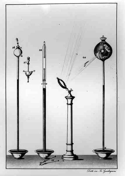 Gaetano Guadagnini（1800-60）によって刻まれた科学的な器械 作： Giovanni Battista after Dotti