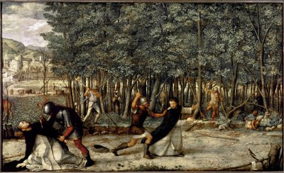 聖ペテロ殉教者の死」（パネルにテンペラ、1509年頃 作： Giovanni Bellini