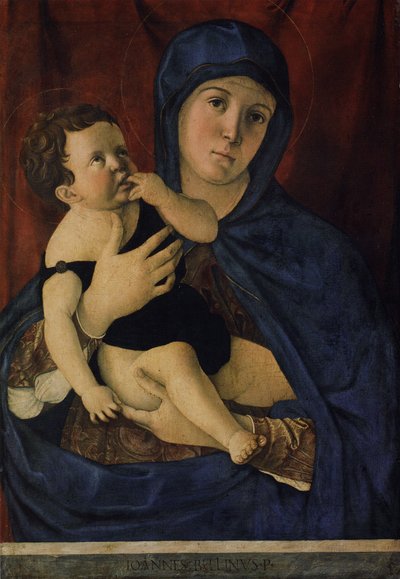 ドイツ語：マリアと聖母子 作： Giovanni Bellini