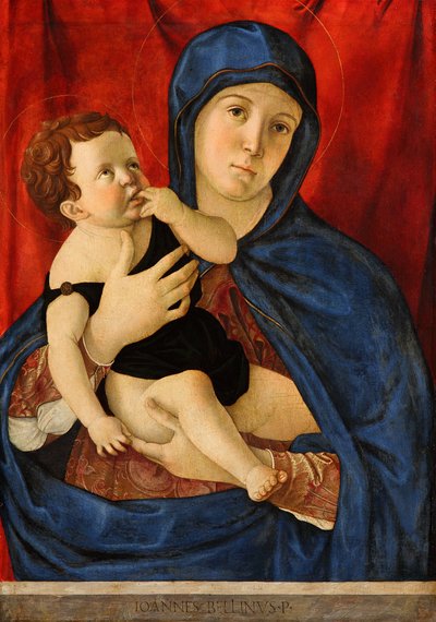 ドイツ語：マリアと聖母子 作： Giovanni Bellini