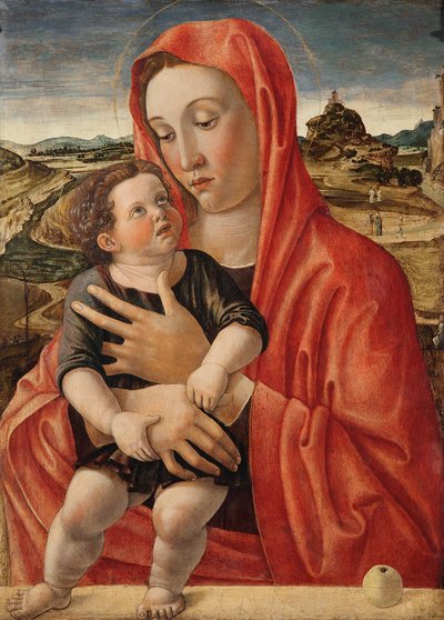 ドイツ語：マリアと幼子、幼子を抱く聖母 作： Giovanni Bellini