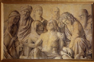 キリストの死についての嘆き（テンペラ 作： Giovanni Bellini