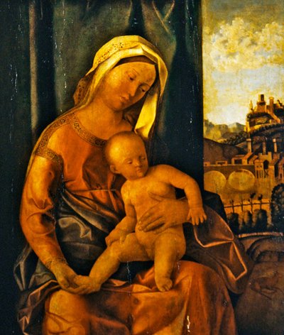 マドンナと子供 作： Giovanni Bellini