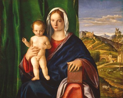 マドンナと子供、1509年（パネルに油彩） 作： Giovanni Bellini
