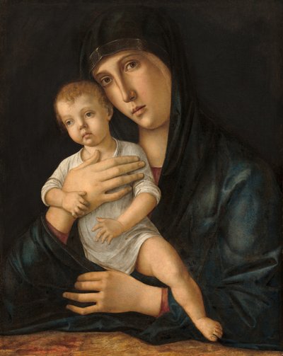 マドンナと子供、c。 14801485。 作： Giovanni Bellini