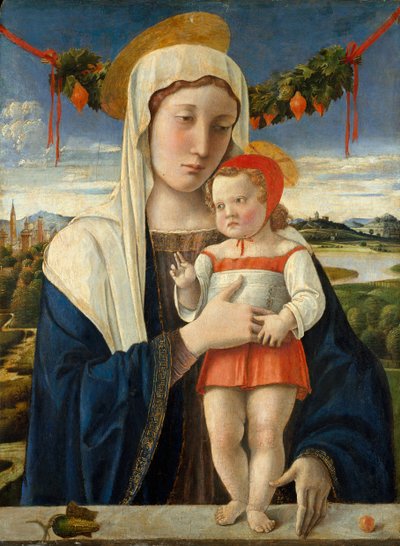 マドンナと子供、ca。 1470。 作： Giovanni Bellini