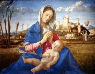 草原のマドンナ 作： Giovanni Bellini