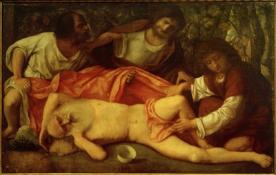 ノアの酔い 作： Giovanni Bellini