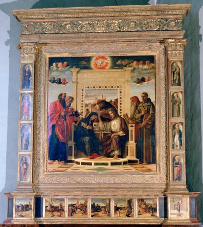 ペザロ祭壇画祭壇画、C1474 作： Giovanni Bellini