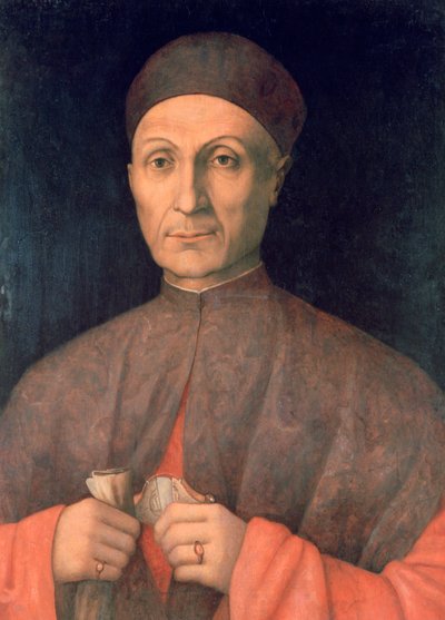 学者の肖像、c1450-1507 作： Giovanni Bellini