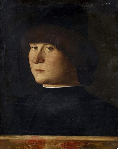 若い男の肖像」 1500年頃～1510年頃 作： Giovanni Bellini
