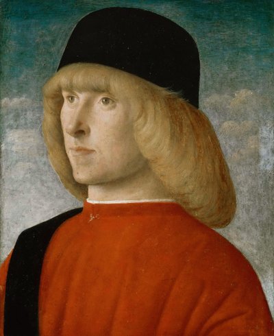 若い議員の肖像」1490～1499年頃 作： Giovanni Bellini