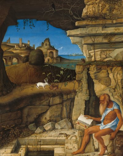 聖ジェローム・レディング、1505年。 作： Giovanni Bellini