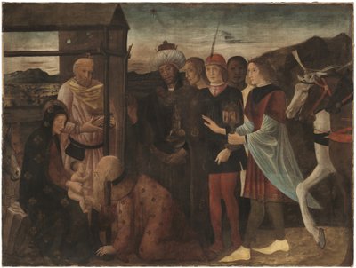三王礼拝（テンペラ、リネン） 作： Giovanni Bellini