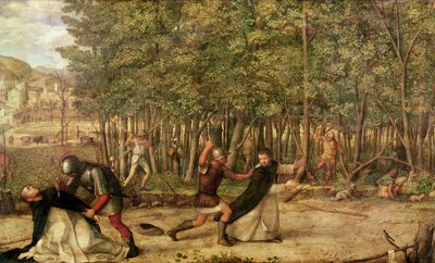 聖ピーター殉教者の暗殺、1507（卵のテンペラと木の上の油） 作： Giovanni Bellini