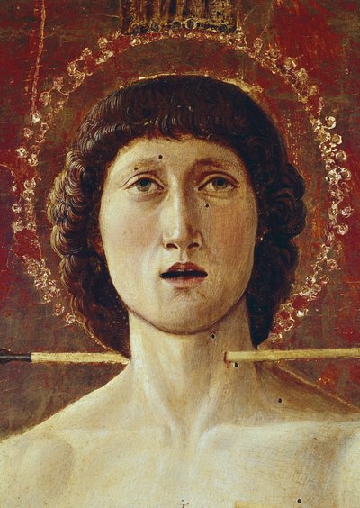 聖セバスチャンのトリプティク中央パネル（パネルにテンペラ 作： Giovanni Bellini