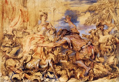 ユリシーズの仲間を獣に変えるシーリス 作： Giovanni Benedetto Castiglione