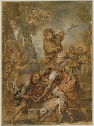 異教徒の生贄 作： Giovanni Benedetto Castiglione