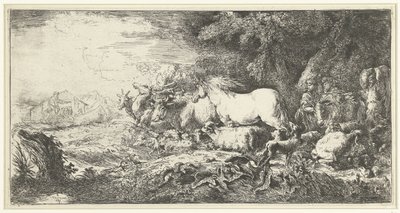 ノアの箱舟 作： Giovanni Benedetto Castiglione