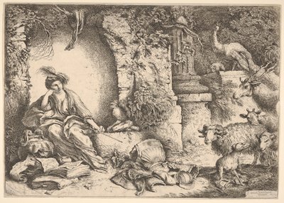 ユリシーズの仲間を獣に変えるキルケ、1650-1651。 作： Giovanni Benedetto Castiglione