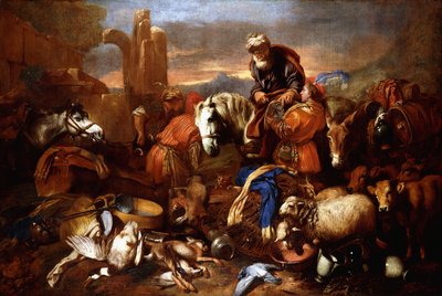 ジェイコブのエジプトへの旅 作： Giovanni Benedetto Castiglione